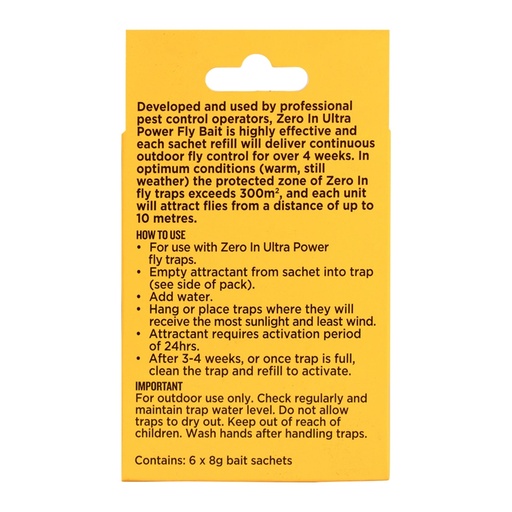 STV  Outdoor Fly Trap Refill Sachet - 8g x 6