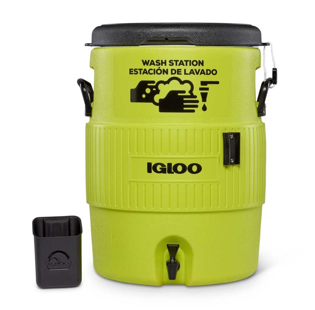 [00042261] IGLOO-10 Gallon Seat Top Wash Station - Green  Image 