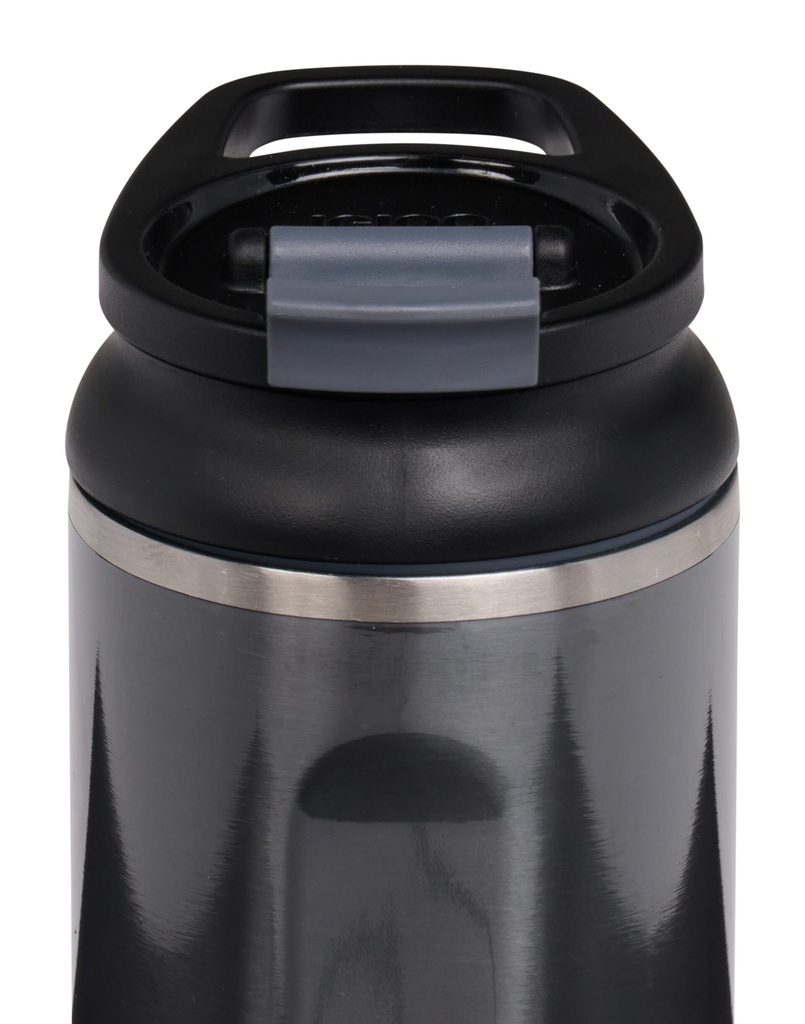 [00071068] IGLOO-16 Oz Stainless Steel Flip ‘n’ Sip Tumbler - Carbonite  Image 