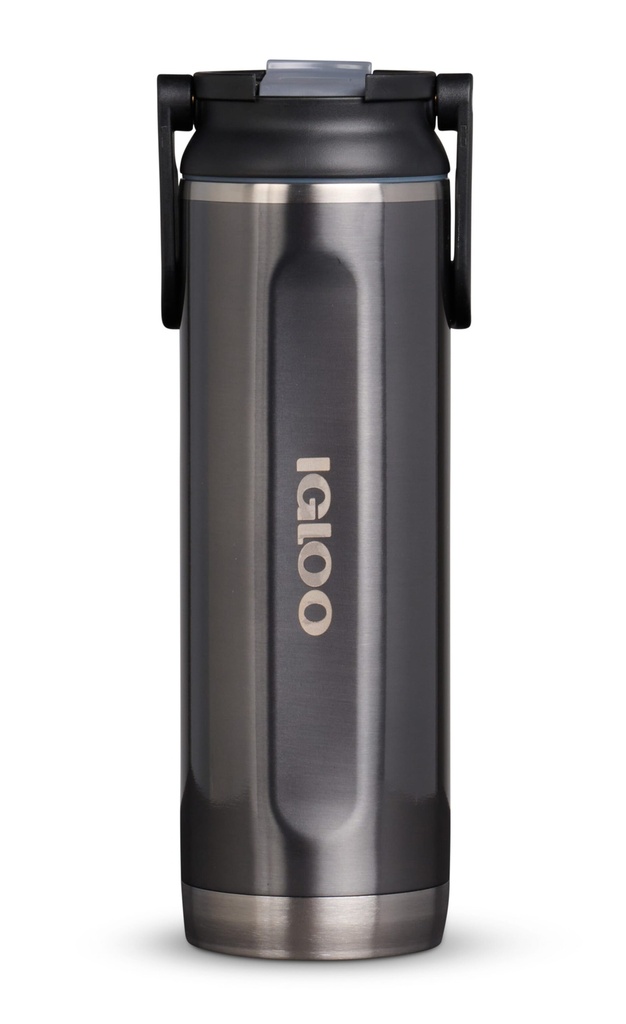 [00071085] IGLOO-20 Oz Stainless Steel Sport Sipper Bottle - Carbonite  Image 