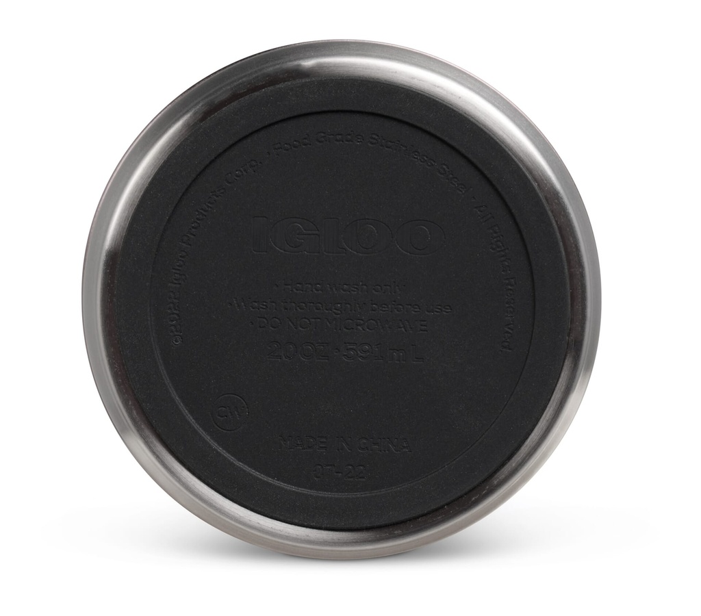 [00071085] IGLOO-20 Oz Stainless Steel Sport Sipper Bottle - Carbonite  Image 