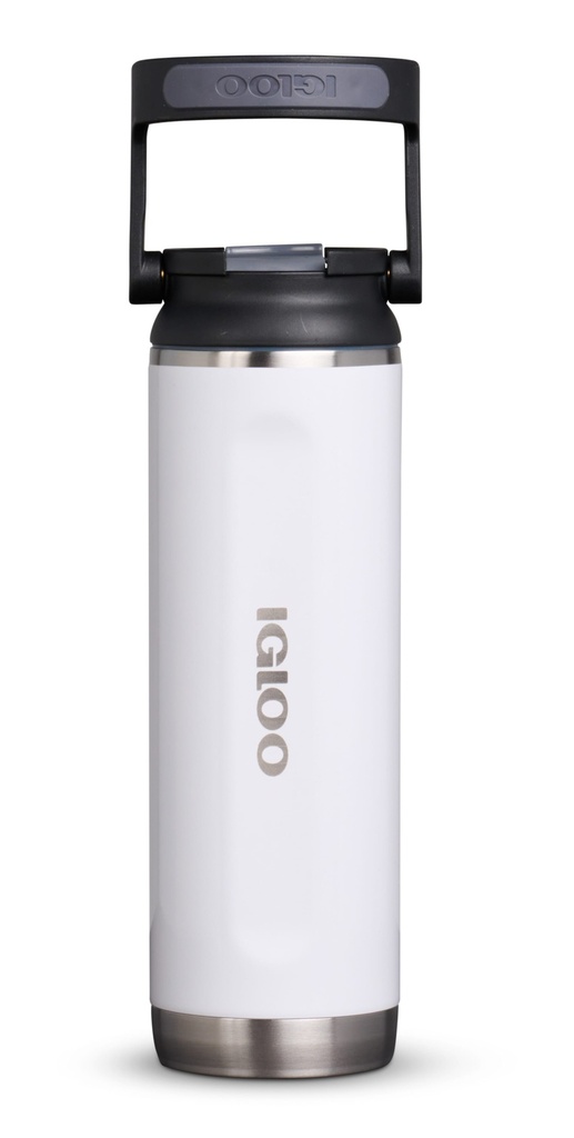 [00071084] IGLOO-20 Oz Stainless Steel Sport Sipper Bottle - WHT.SSTL Image 