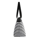 [00066266] IGLOO-30 Can Essential Tote Cooler Bag  - Black& White Stripe Image 