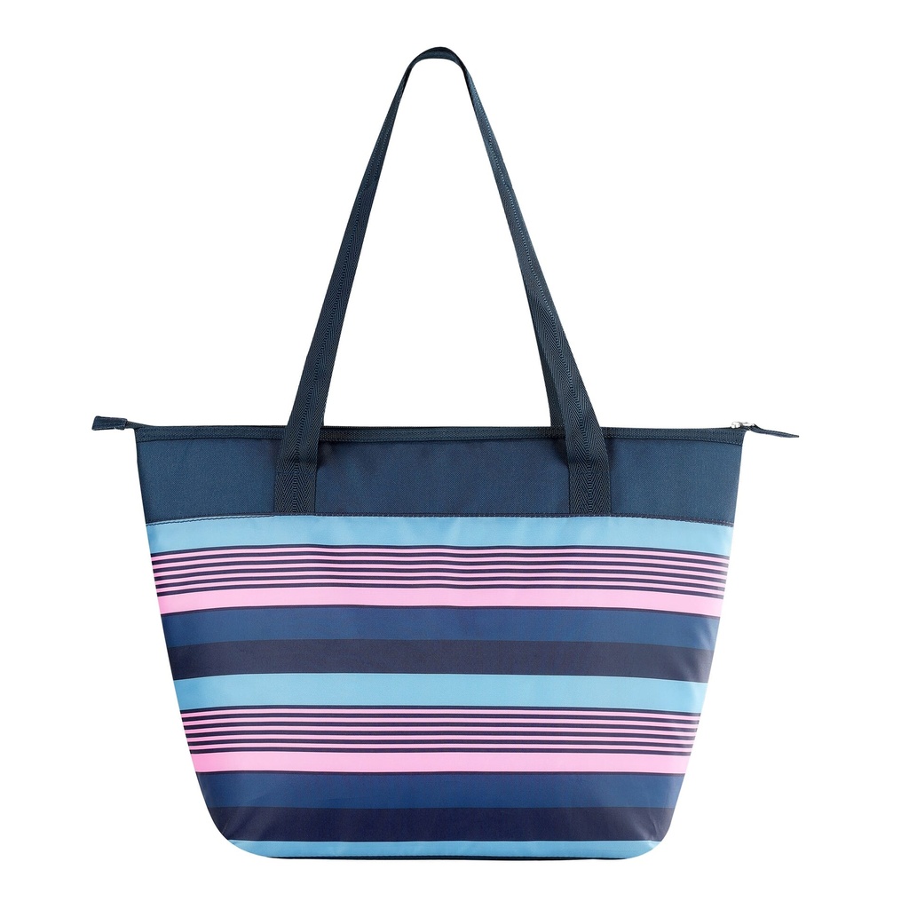 [00166276] IGLOO-30 Can Essential Tote Opp Cooler Bag - Navy Stripe Image 