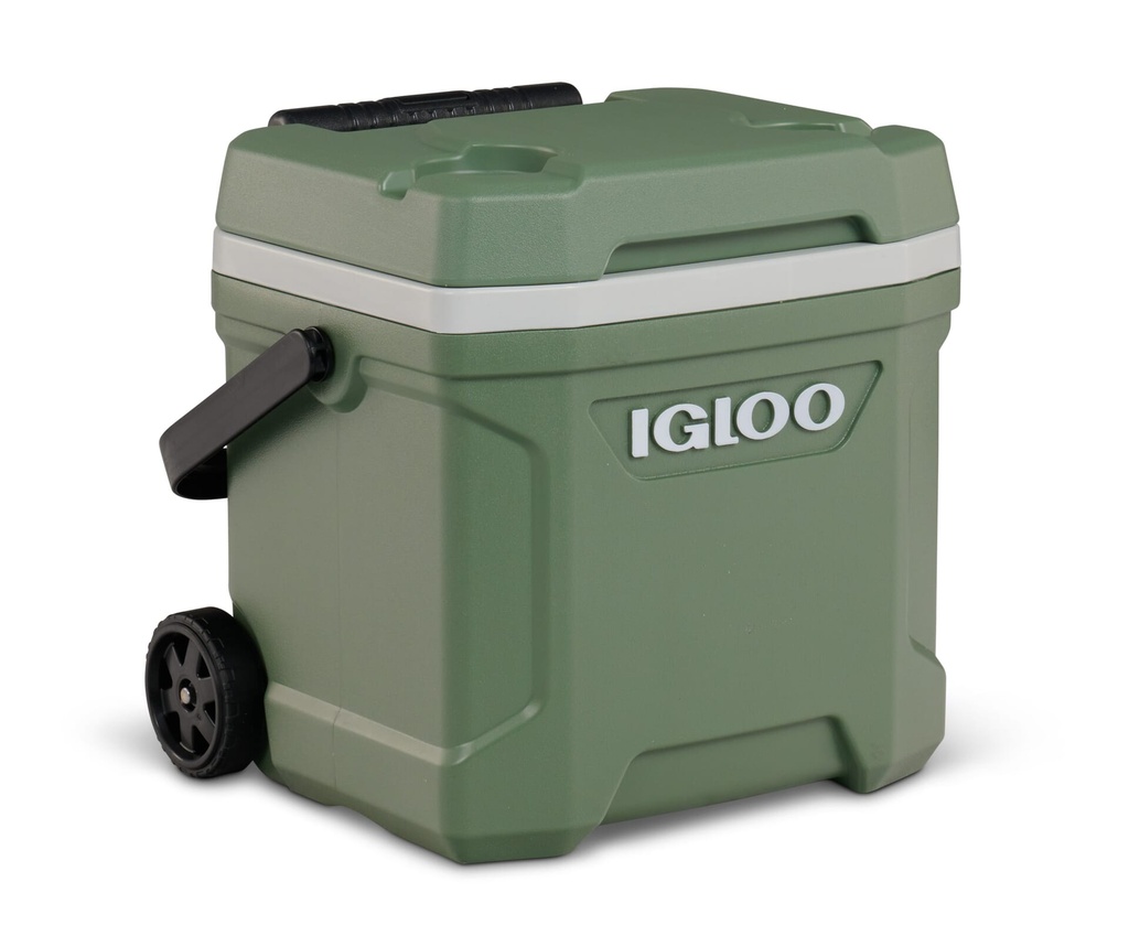 [00034894] IGLOO-Ecocool Latitude 16 Roller Cooler  - Vintage Green Image 