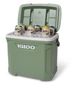 [00050489] IGLOO-Ecocool Latitude 30 Qt Cooler Box - Vintage Green Image 