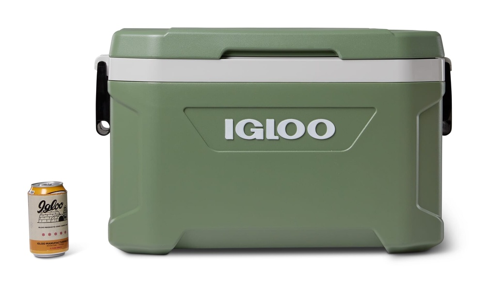 [00050491] IGLOO-Ecocool Latitude 52 Qt Cooler Box - Vintage Green Image 