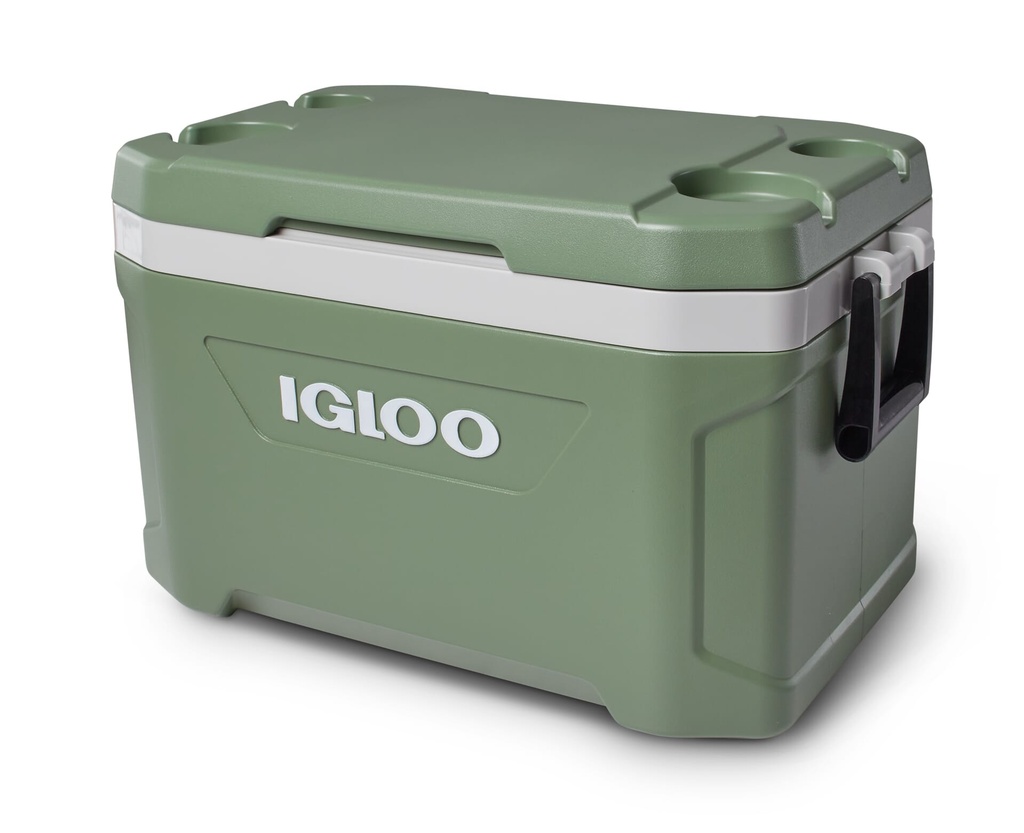 [00050491] IGLOO-Ecocool Latitude 52 Qt Cooler Box - Vintage Green Image 