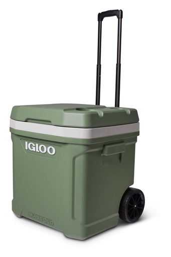 IGLOO-Ecocool Latitude 60 Qt Roller Cooler - Vintage Green - DISC