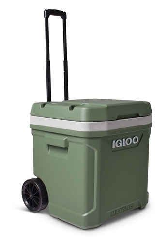 IGLOO-Ecocool Latitude 60 Qt Roller Cooler - Vintage Green - DISC