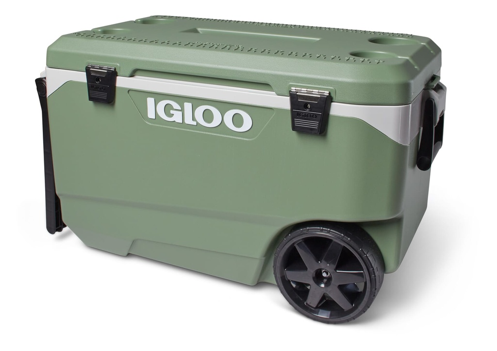 [00034776] IGLOO-Ecocool Latitude 90 Qt Roller Cooler - Vintage Green Image 