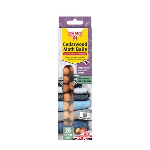 STV  Cedarwood Moth Repellent Ball - 20-Pack