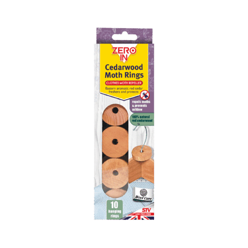 STV  Cedarwood Moth Repellent Ring - 10-Pack