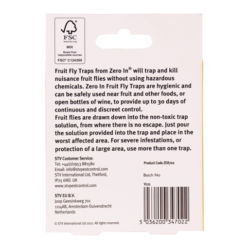 STV  Fruit Fly Trap Refill - Twinpack