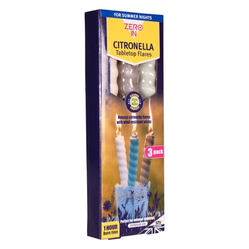 STV  Citronella Table Top Flares - Close to Home - 3-Pack