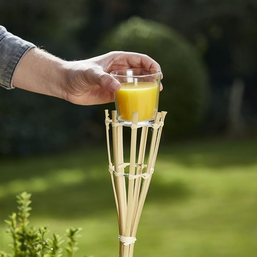 STV  Bamboo Torch with Citronella Candle