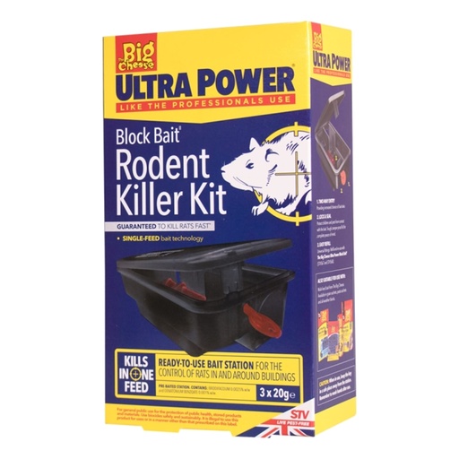 STV  Block Bait Rodent Killer Kit
