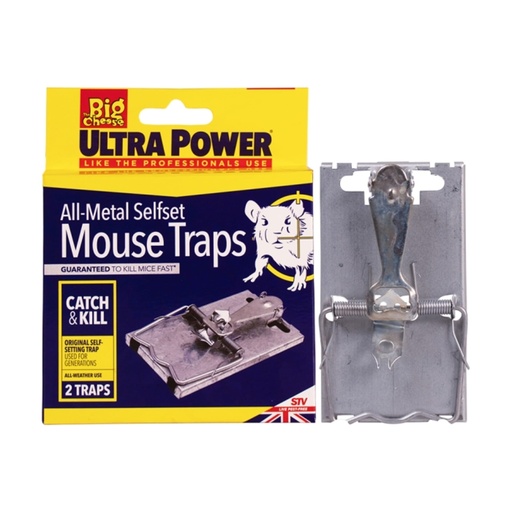 STV  All-Metal Selfset Mouse Trap - Twinpack