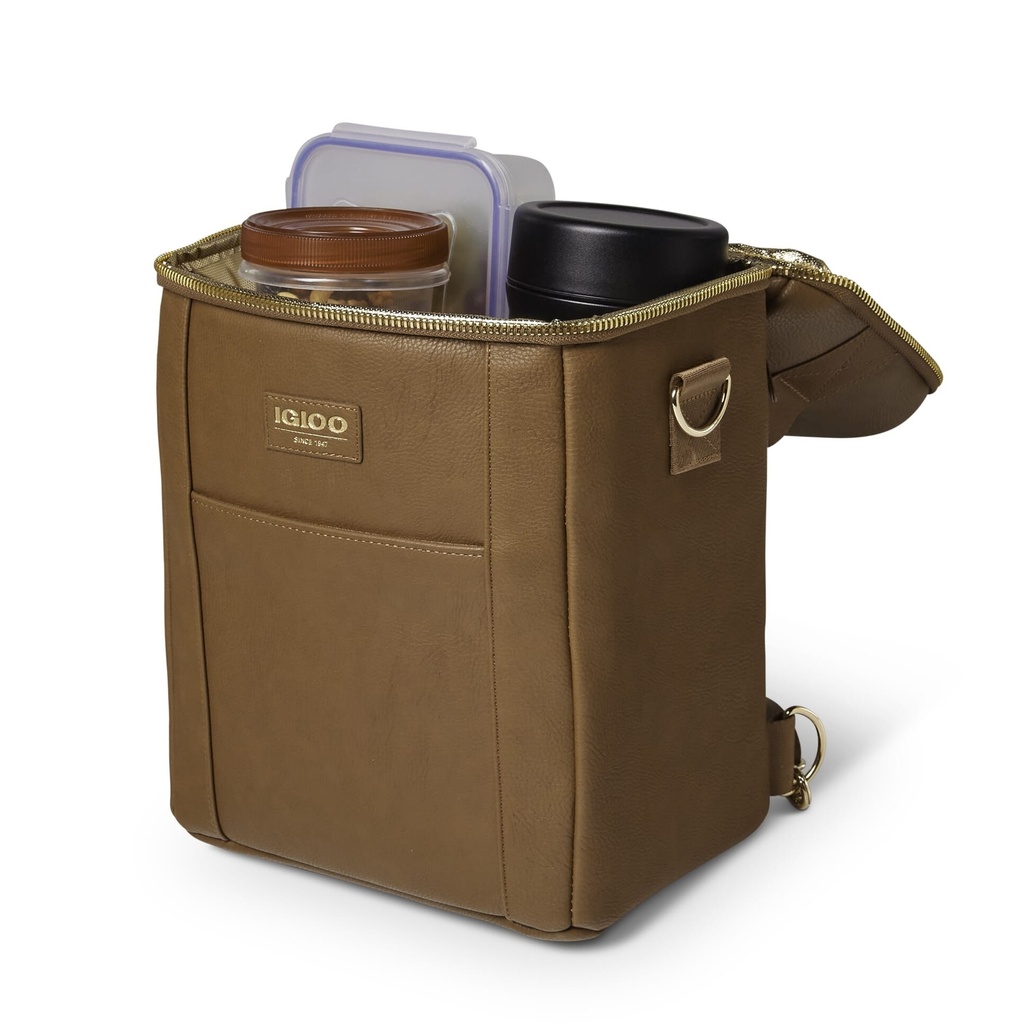 [00066043] IGLOO-Luxe Mini Convertible Backpack - Cognac Image 