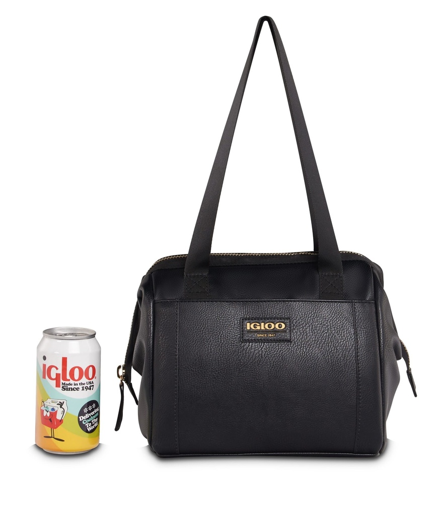 [00061160] IGLOO-Luxe® Lunch Tote Cooler Bag - Black  Image 