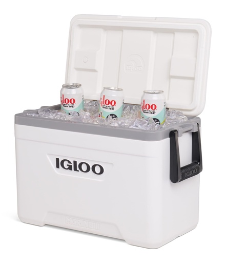 IGLOO-Latitude Marine Ultra 25 Cooler Box - White / Moonscape Gray