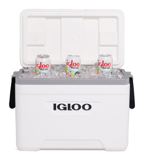IGLOO-Latitude Marine Ultra 25 Cooler Box - White / Moonscape Gray
