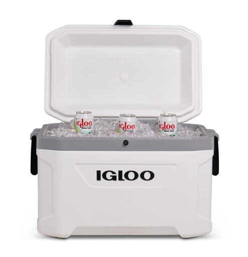 IGLOO-Latitude Marine Ultra 54 Cooler Box - White / Moonscape Gray