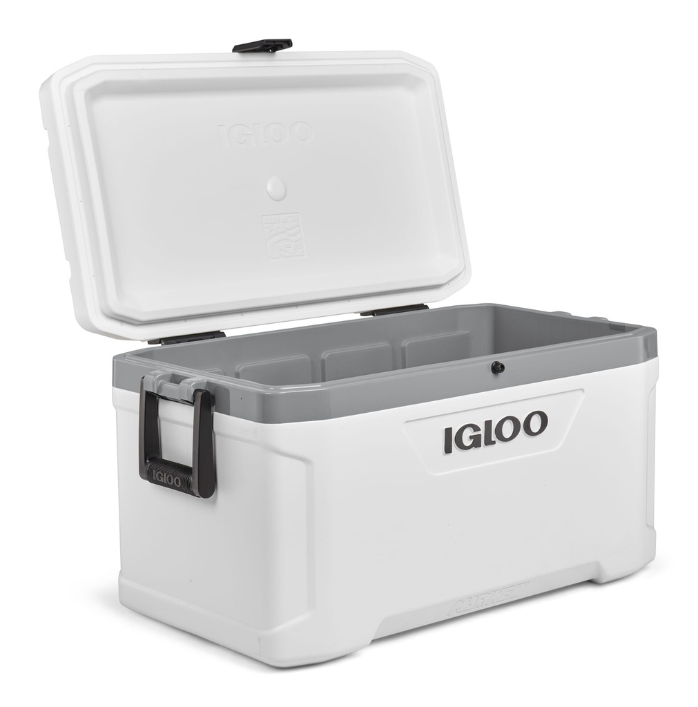 [00050548] IGLOO-Latitude Marine Ultra 70 Cooler Box - White / Moonscape Gray Image 