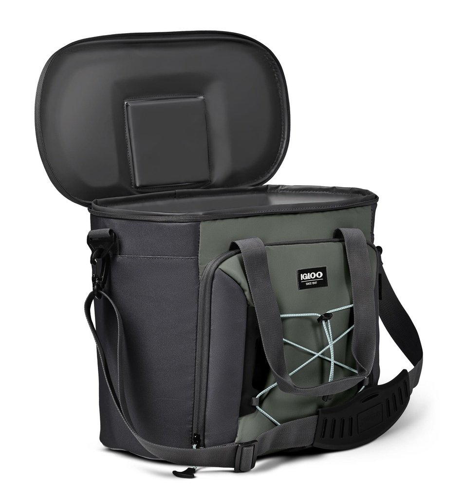[00066308] IGLOO-MaxCold Voyager 28-Can Tote - Gray Image 