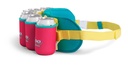 [00061026] IGLOO-Retro Beerdolier Cooler  - Dark Jade /Bold Magenta /Livewire Yellow Image 
