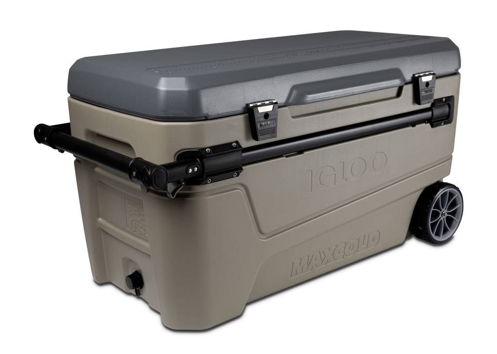 [00034686] IGLOO-Sportsman Sunset Glide 110 Cooler Box - Sandstone / Carbonite Image 