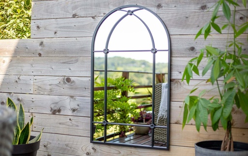 La Hacienda - Arundel Black Arched Mirror