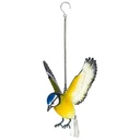 [55861] La Hacienda - Hanging 3d Metal Blue Tit in Flight Image 
