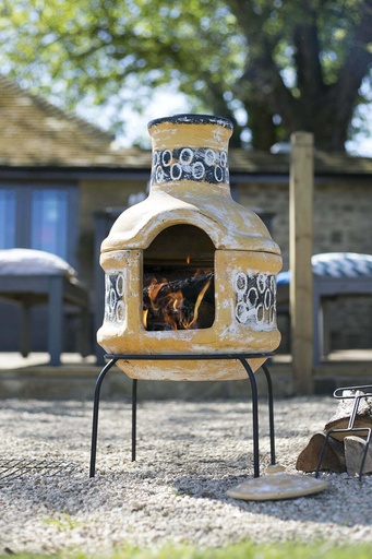 La Hacienda - Circles Small Chimenea with grill