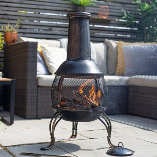 La Hacienda - Leon Mesh Steel Chimenea Large