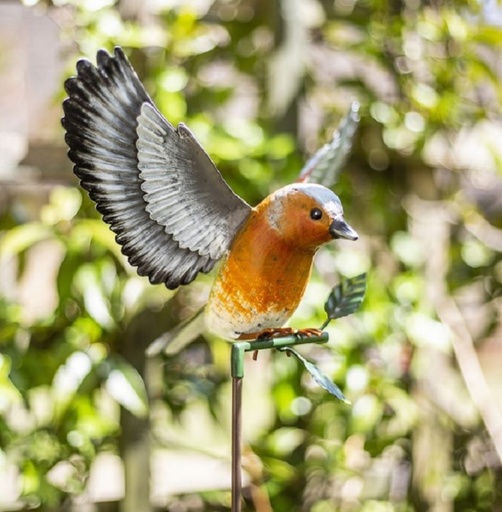 La Hacienda - Metal Inquisitive Chaffinch on Stake