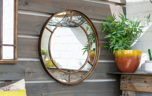 La Hacienda - Valencia Gold Round Mirror