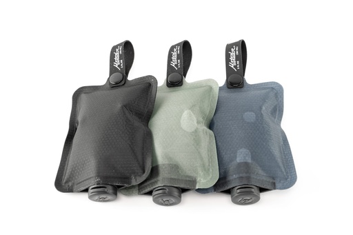 Matador - FlatPak Toiletry Bottle (3-Pack) - Multi 1: Charcoal, Slate Blue, Sage