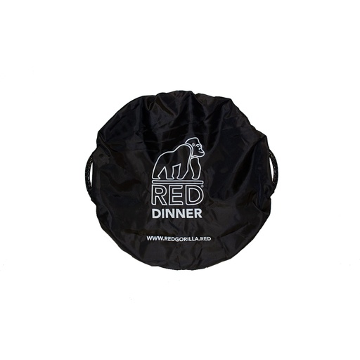 Red  Gorilla - Tubcovers - Medium Black Breakfast/Dinner Covers