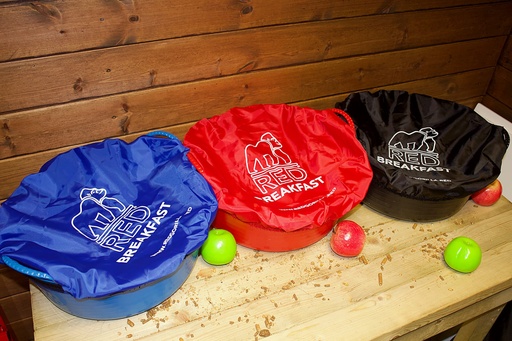 Red  Gorilla - Tubcovers - Medium Blue Breakfast/Dinner Covers