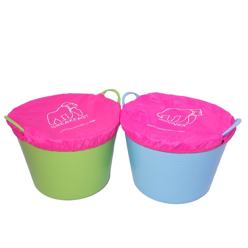 Red  Gorilla - Tubcovers - Medium Pink Breakfast/ Dinner Covers