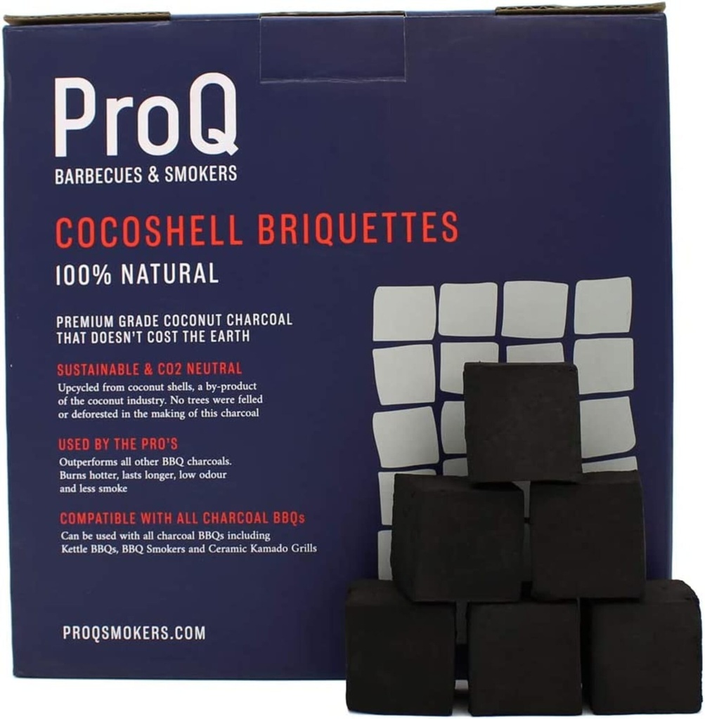 [201822] ProQ Cocoshell Charcoal Briquettes 10kg Image 