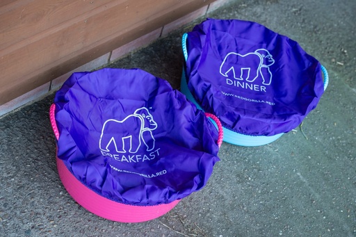 Red  Gorilla - Tubcovers - Medium Purple Breakfast/ Dinner Covers