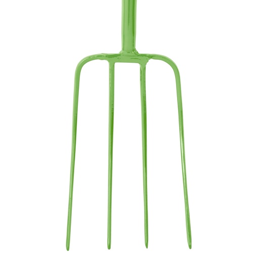 Red Gorilla - 4 Prong Manure Fork Straight Handle - Pistachio (48" Straight Handle)