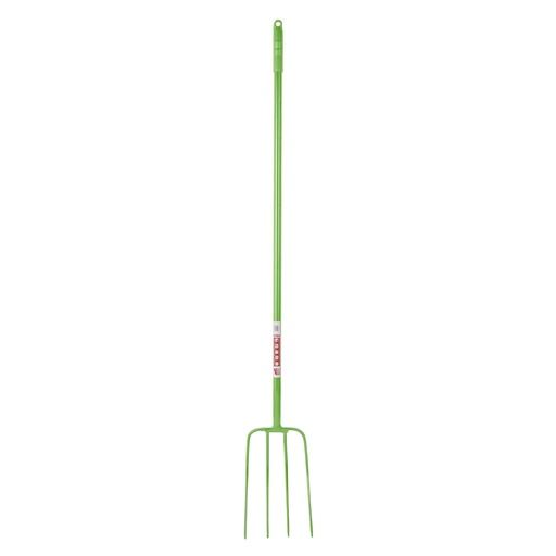 Red Gorilla - 4 Prong Manure Fork Straight Handle - Pistachio (48" Straight Handle)