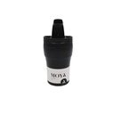 [HV133-BB-19] Moya "Low Tide" 250ml Travel Coffee Mug Black/Black Image 