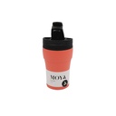 [HV133-BC-16] Moya "Low Tide" 250ml Travel Coffee Mug Black/Coral Image 