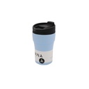 [HV133-BP-14] Moya "Low Tide" 250ml Travel Coffee Mug Black/Powder Blue  Image 