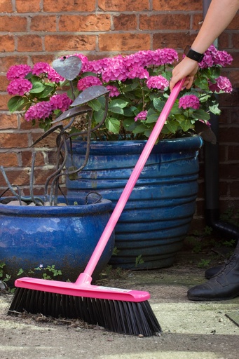 Red Gorilla - 50cm broom head and Handle Pink
