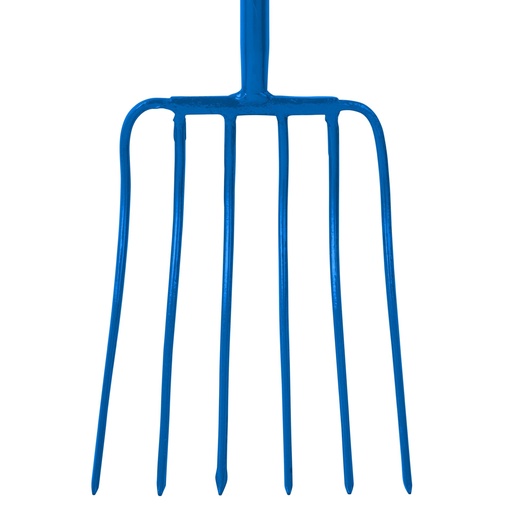 Red Gorilla - 6 Prong Manure Fork - Blue (T-Handle)